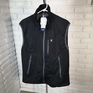 NWT Little Donkey Andy Men's Size XL Full Zip Black w/ Grey Ultra Light Vest